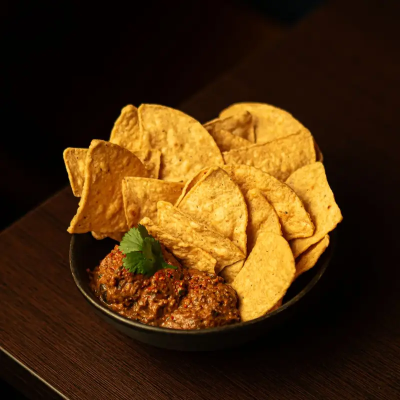 Sikil pak en Piñata Cantina, cocina mexicana en Barcelona